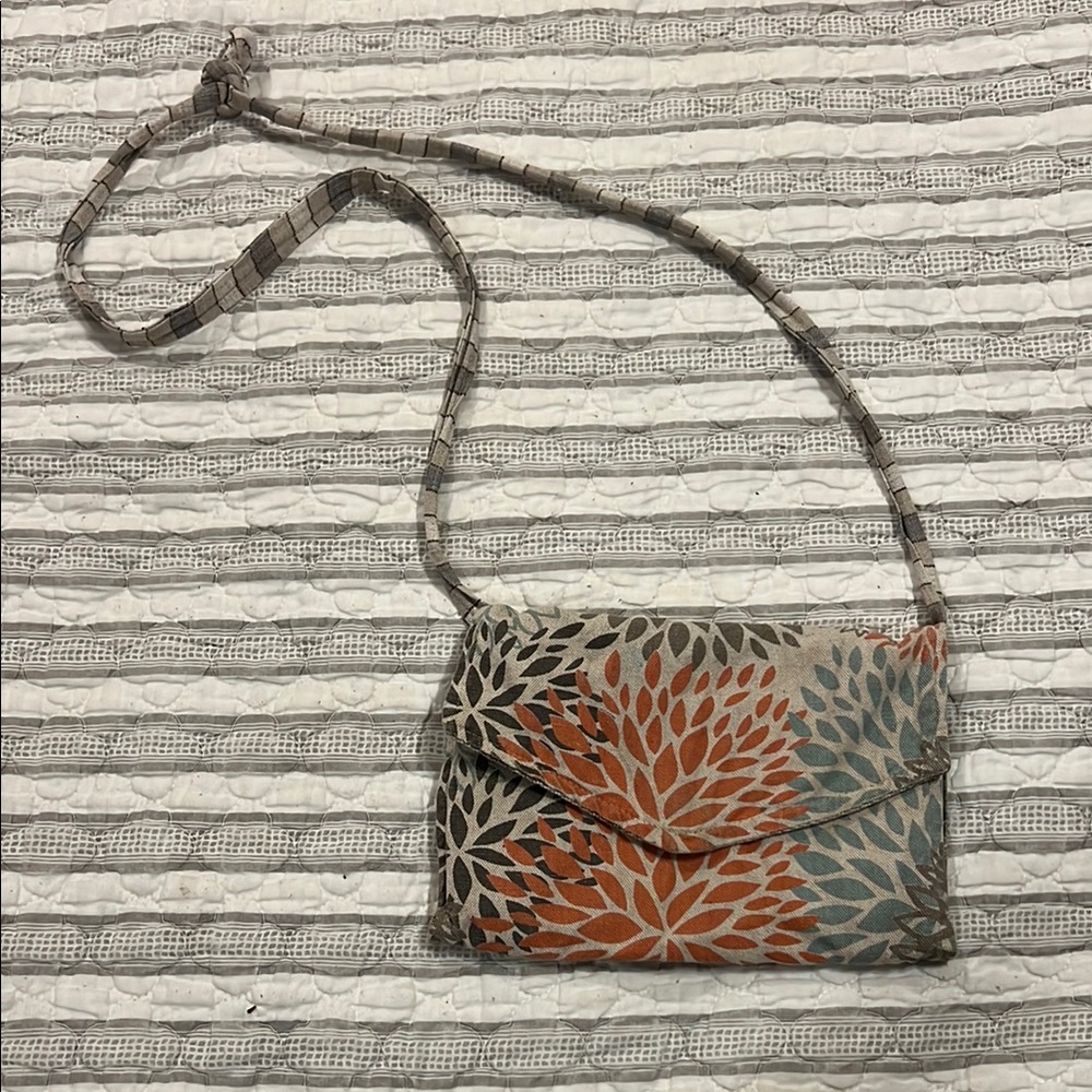 Floral Patterned Crossbody Bag